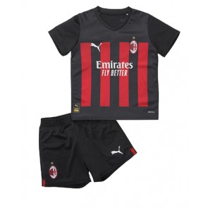 AC Milan kläder Barn 2022-23 Hemmatröja Kortärmad (+ korta byxor)